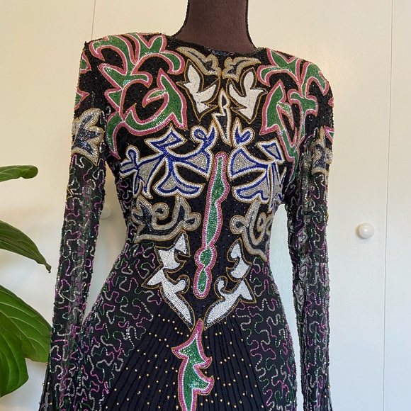 Stunning Vintage Beaded Gown | Vintage Dress - Picture 12 of 16